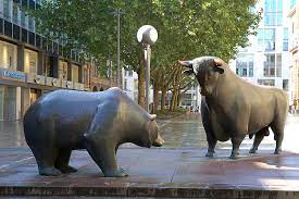 Bear and Bull statues