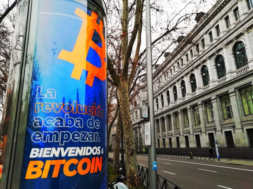 Publicidad sobre Bitcoin